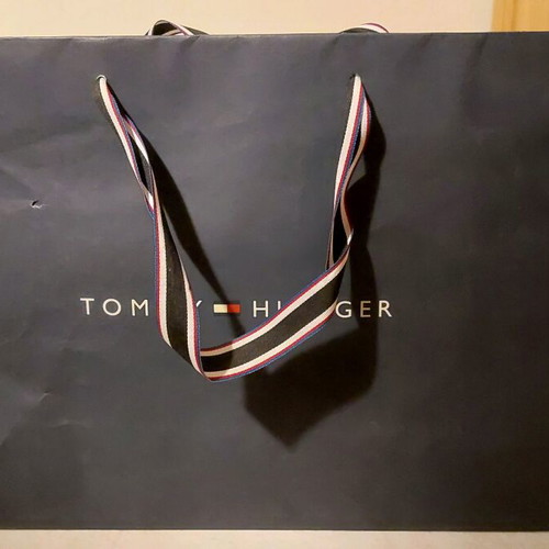 Tommy Hilfiger paper bag like new with gift wrapping