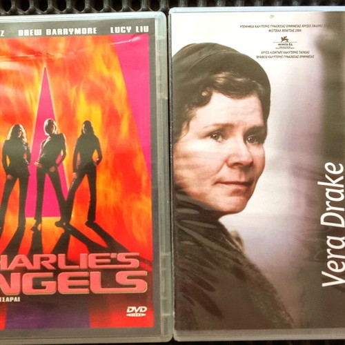 Charlie's Angels and Vera Drake DVDs used, foreign cinema