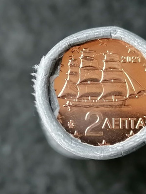 2 Cent Coin 2021 New From Greece