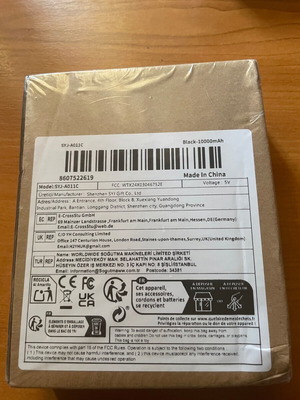 Ασύρματο μαγνητικό powerbank SYJ 10000mAh, μαύρο, νέο, για iPhone 12 και μετά