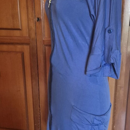 Blue short-sleeve dress like new