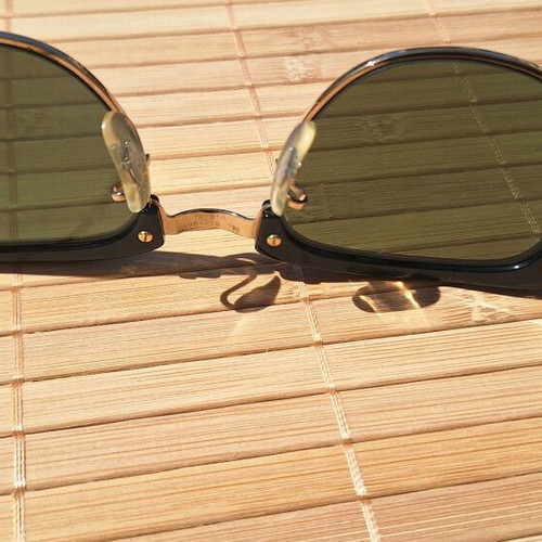 Ray Ban Clubmaster sunglasses G15, made in USA, Bausch and Lomb