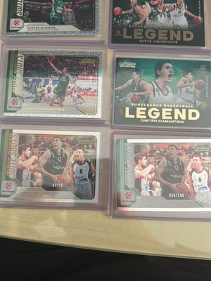 Panathinaikos Euroleague Contenders Panini cards like new