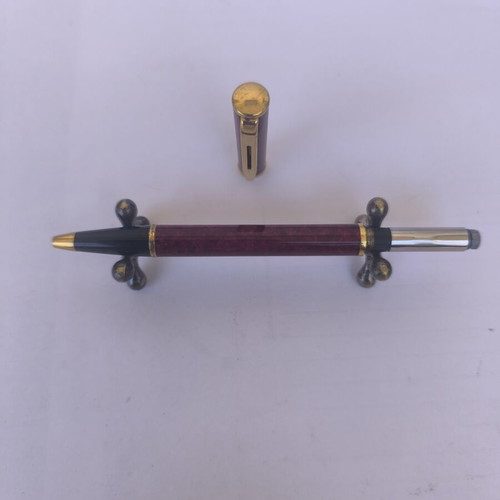 Waterman pen used, grenat color with gold details, made in France