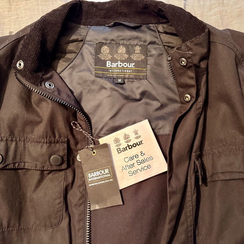 Barbour black jacket size M like new