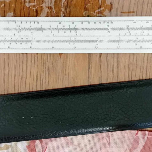 Slide rule used from 1963, mechanical calculating device