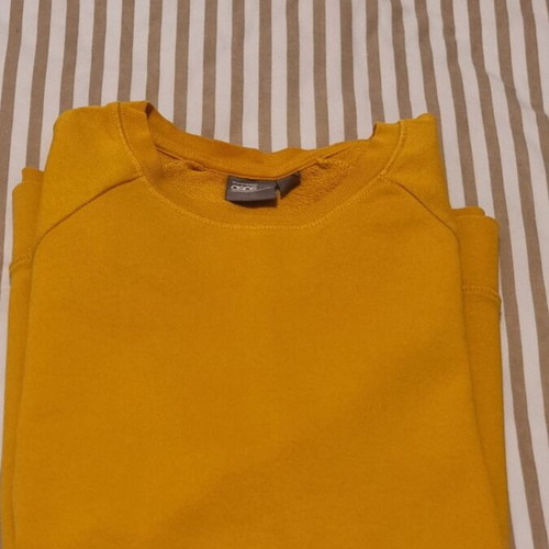 ASOS long sleeve shirt, orange, size M