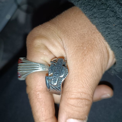 Harley Davinson silver ring like new