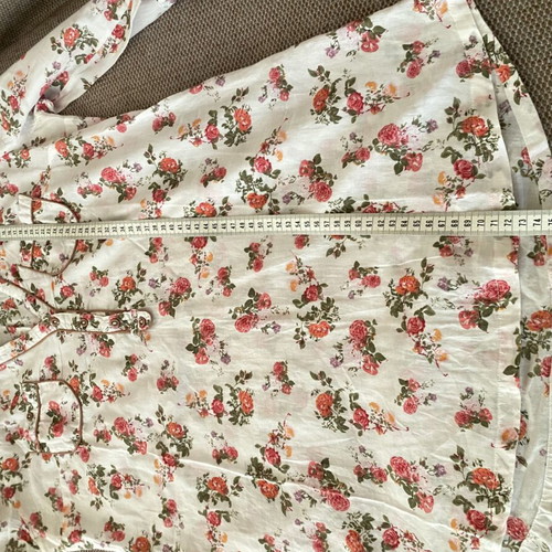 Stradivarius floral tunic like new, size L, cotton