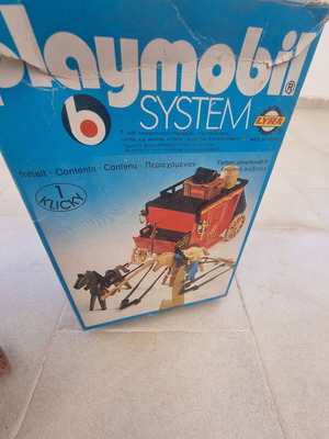 Playmobil Lyra 3245 Wells Fargo Western Stagecoach vintage, used