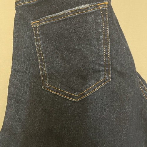 Zara Basic Z1975 dark blue skinny jeans used, beaded details, size 38
