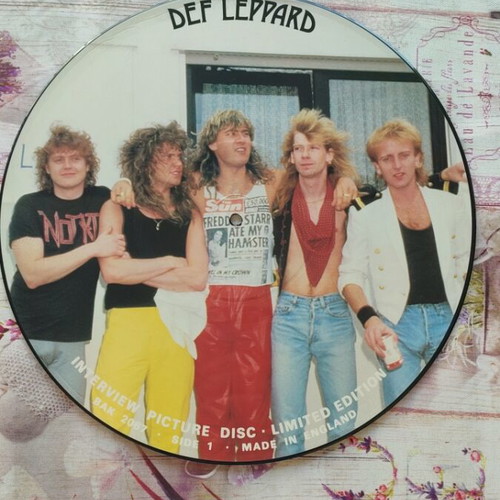 Def Leppard Interview Picture Disc Limited Edition like new, rock