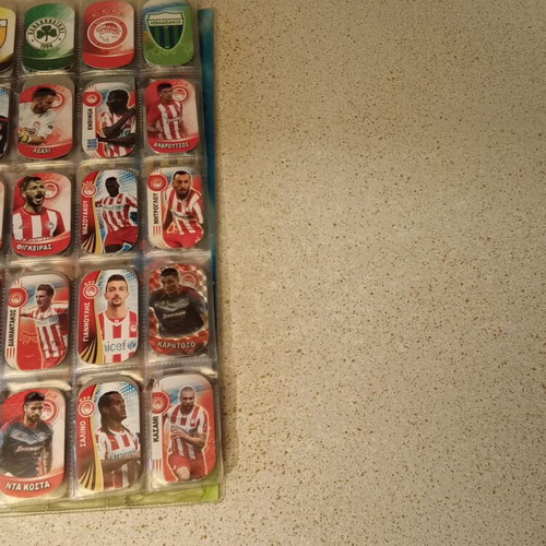 Football metal tazos set of 180 used