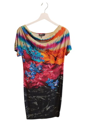 Who*s Who dress like new, multicolor, satin viscose
