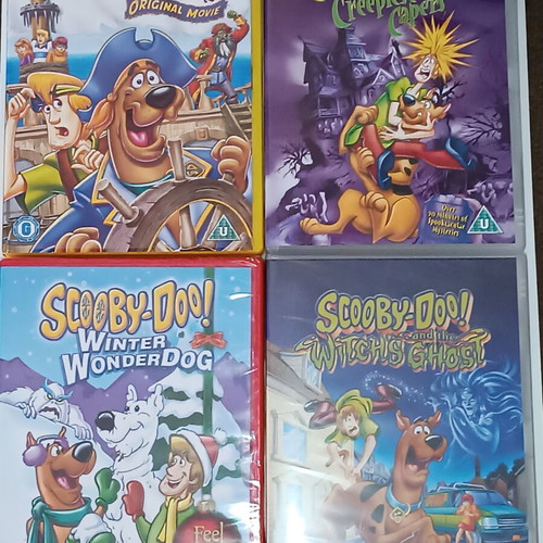 Scooby Doo DVDs bundle used, 4 discs with English subtitles