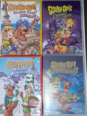 Scooby Doo DVDs bundle used, 4 discs with English subtitles