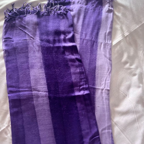 Scarf handkerchief used, purple, size 160x110