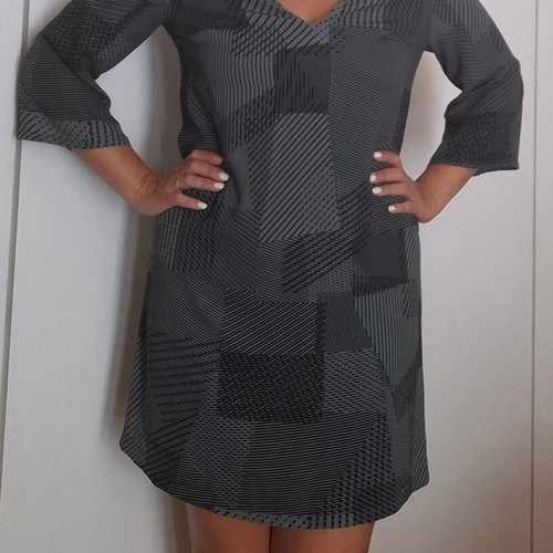White 22 green khaki dress like new, size S 36 8