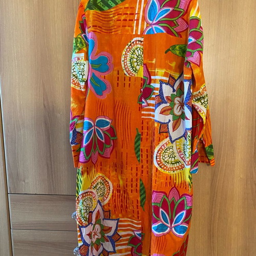Long oversized colorful shirt new, cotton
