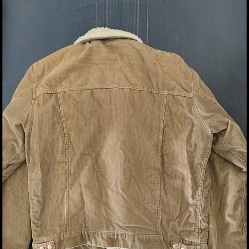 Vintage Diesel corduroy sherpa jacket like new, beige brown