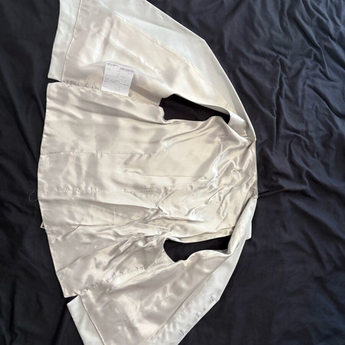 Vest Boggi Milano like new, cream with satin lining and adjustable back