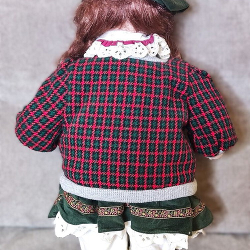 Vintage porcelain doll 48 cm like new