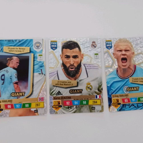 Giant FIFA 365 collectible cards like new