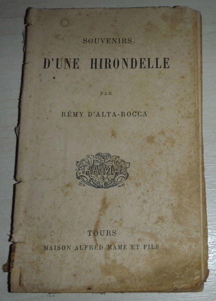 SOUVENIRS D' UNE HIRONDELLE μικρό παλιό γαλλικό βιβλίο εποχής 1894 -1900s!!