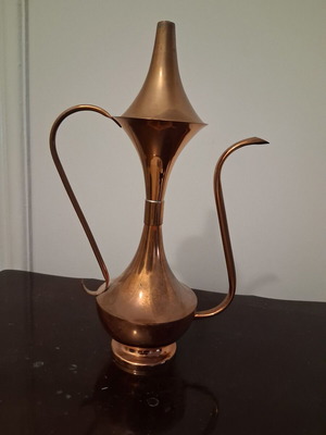 Copper decorative jug like new, height 27 cm
