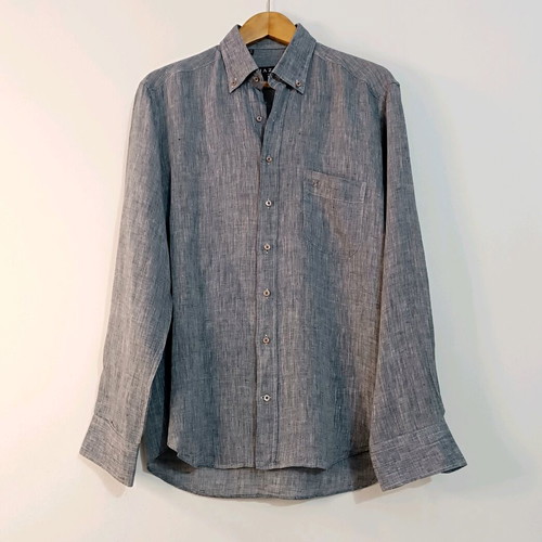 Jazzy Studio linen shirt gray size M like new