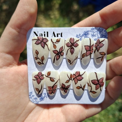 Press On Nails set with application tools, new