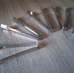 Stainless steel ice tongs pack of 5