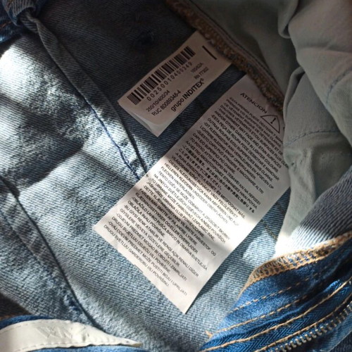 Zara high waist paperbag jeans like new, blue, size S