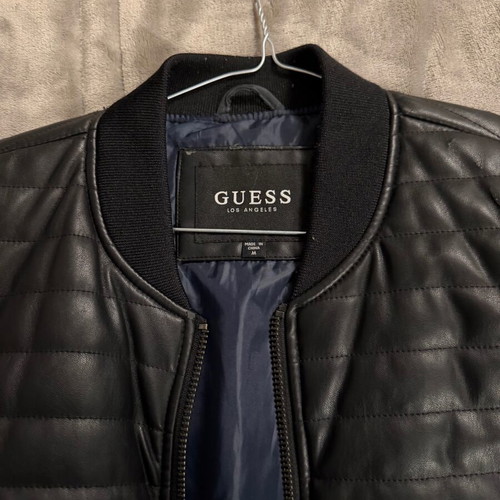 Guess leatherette jacket used for men