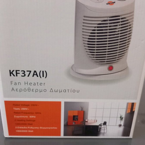 KERO SUN KF37A(I) room fan heater like new, 2 temperature settings