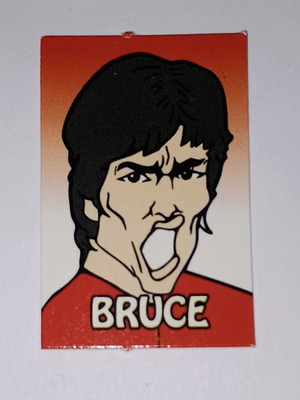 Bruce Lee mini card used, rare Guess Star collectible