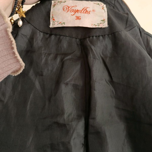Voyelles Black Women's Quilted Autumn Jacket S Used