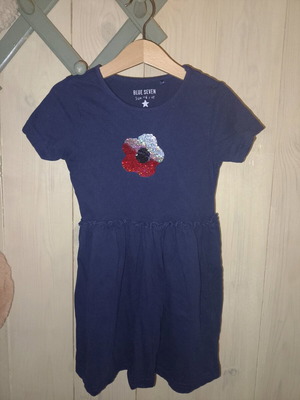 Blue Seven No116 dress like new, blue, size 6 years
