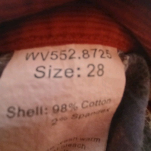 Replay women's corduroy pants new, red brick color, size 28