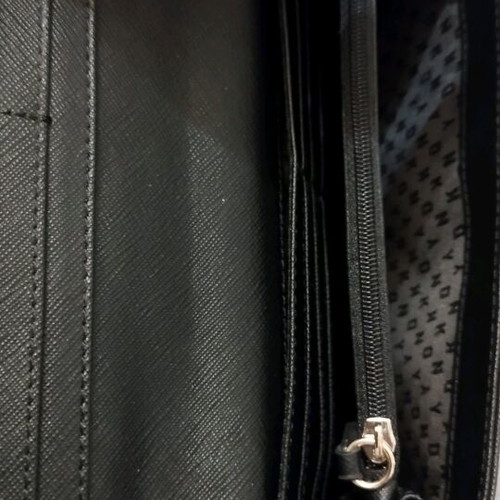 DKNY women's wallet like new, black, leather