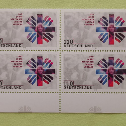 German stamps 1997 first day cover Bonn, mint block of four