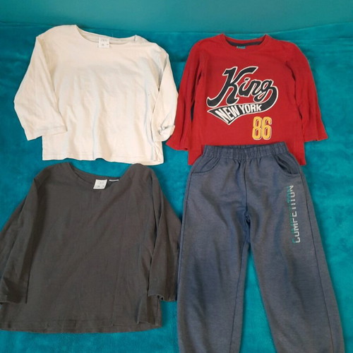 Boys' clothes pack size 104-110 used, 9 pieces