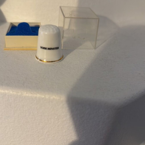 Porcelain thimble new from England