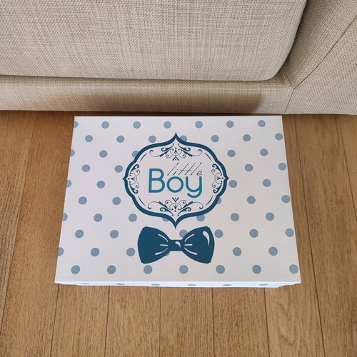 Paper storage box new with little boy theme