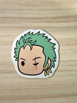 Handmade Roronoa Zoro One Piece fridge magnet made to order