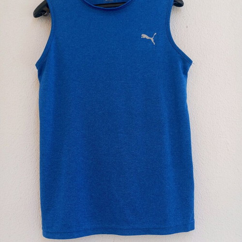 Puma sleeveless sports shirt like new, blue, size S