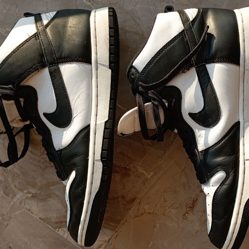 Nike athletic boots used, size 42.5, black-white