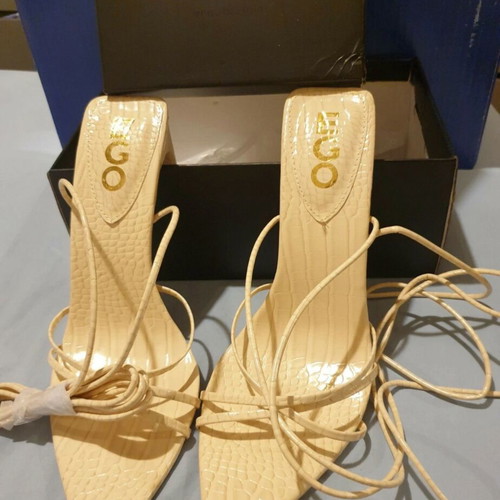 Ego high-heeled sandals beige new, size 40, with straps