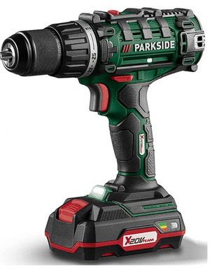 PARKSIDE PABS 20-Li G8 20V Cordless Drill with Bits and Tips