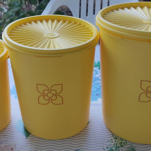 Tuperware containers used, pack of 3 pieces
